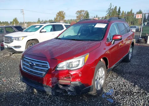 2015 Subaru Outback 2.5I Premium из США, поврежденный, VIN 4S4BSAFC7F3266693